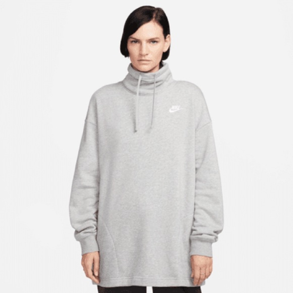 Women's Oversized Mock-Neck Sweatshirt